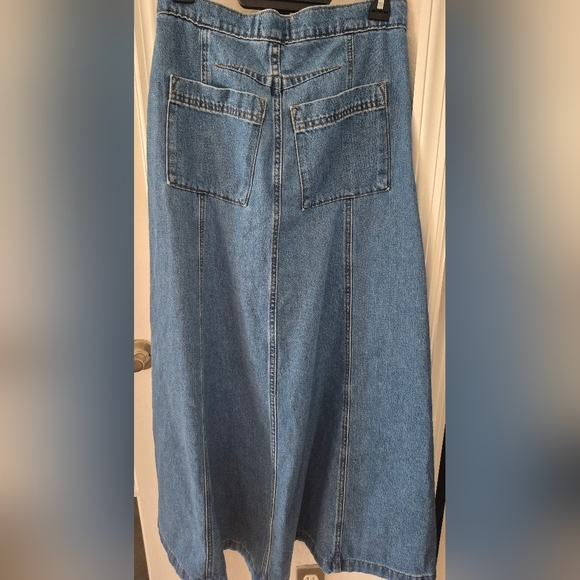 Universal Thread Blue Denim A-Line Maxi Skirt. C Discription For Measurments! Sm - Picture 9 of 9